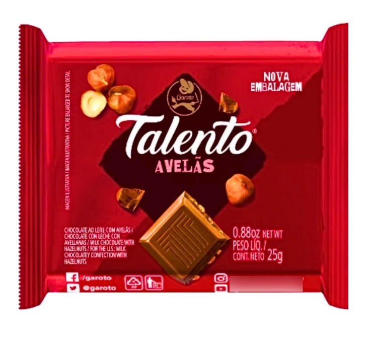 Chocolate Talento Garoto 25g